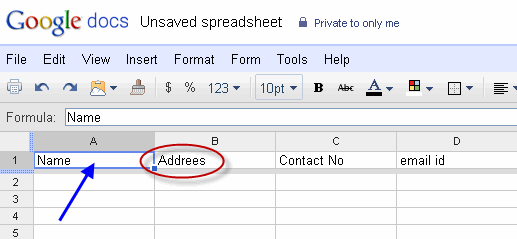 An Example of Misspelled Word in Google Spreadsheets