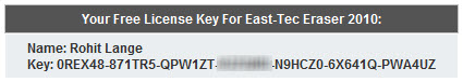 East-Tec Eraser 2010 Serial East-Tec Eraser 2010 Serial