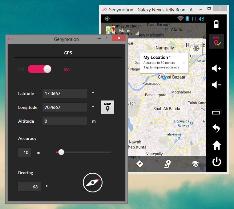 Genymotion GPS simulator Fed Up of Slow Android Emulator? Try Genymotion (Windows, Mac and Linux)