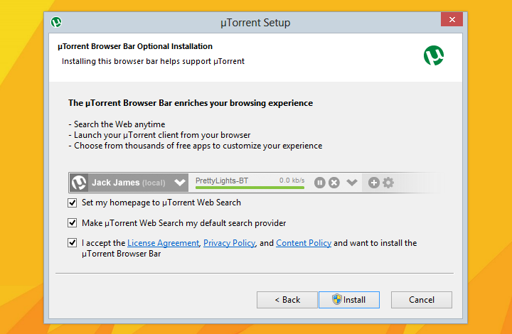 utorrent How can Single Click Save Your Browser from Unwanted Toolbar & Addon