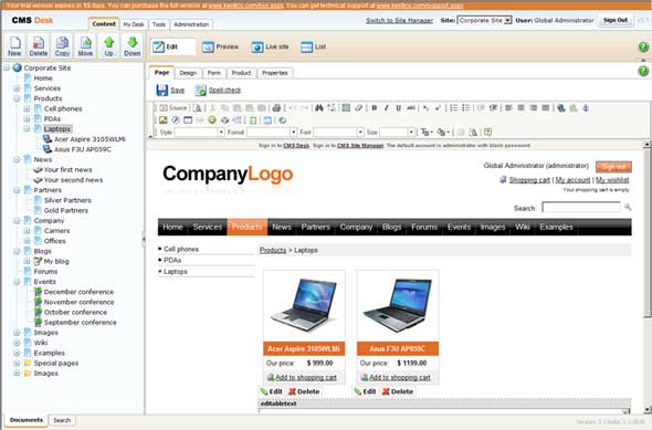Kentico CMS: Versatile CMS for ASP.NET